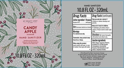 Label Image (Candy Apple Scented Antibacterial Hand Sanitizer Alcohol 65vv 330ml)